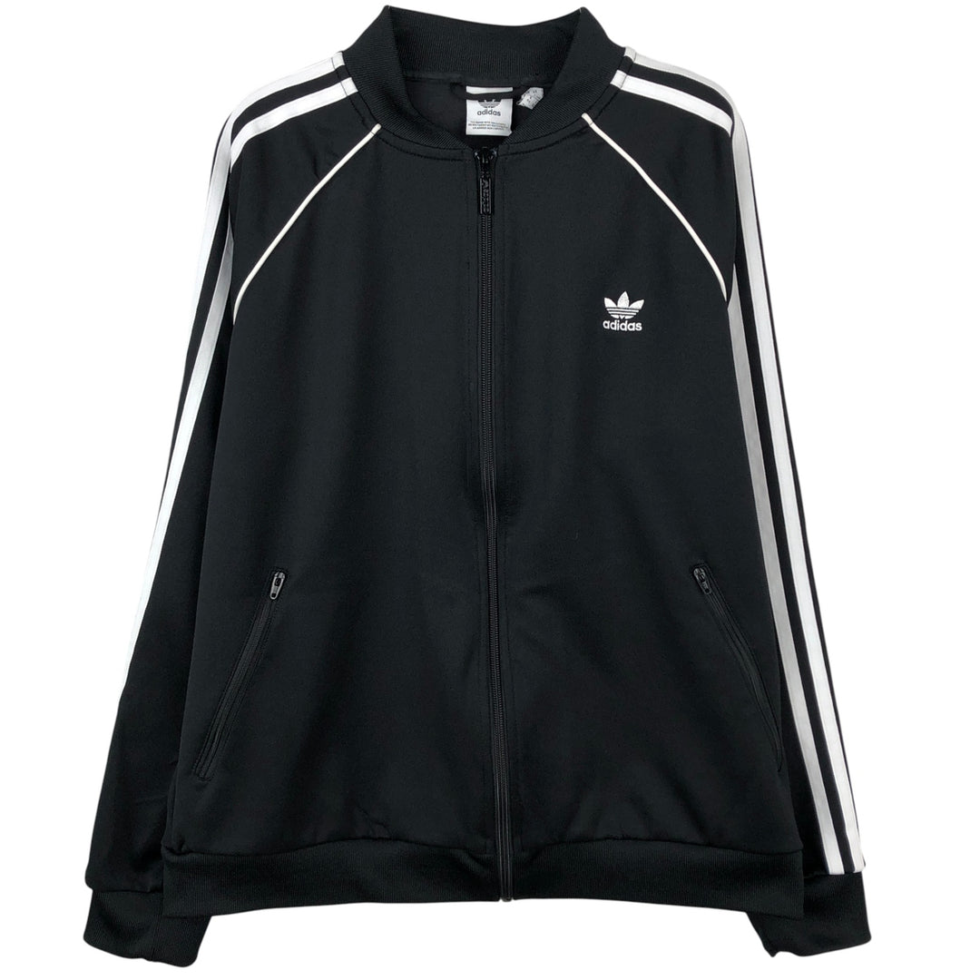 adidas Originals Women's Track Jacket, Size L polyester black type Vintage Second Hand
