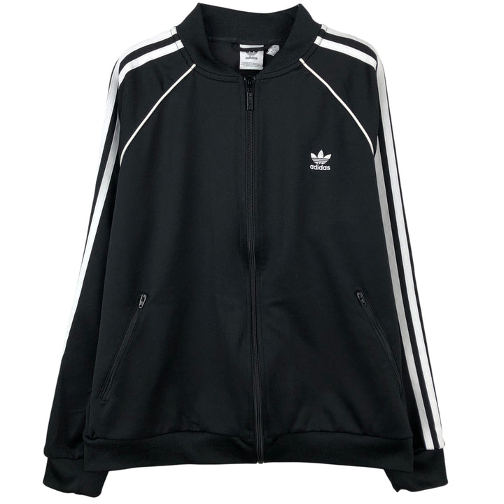 adidas Originals Women's Track Jacket, Size L polyester black type Vintage Second Hand