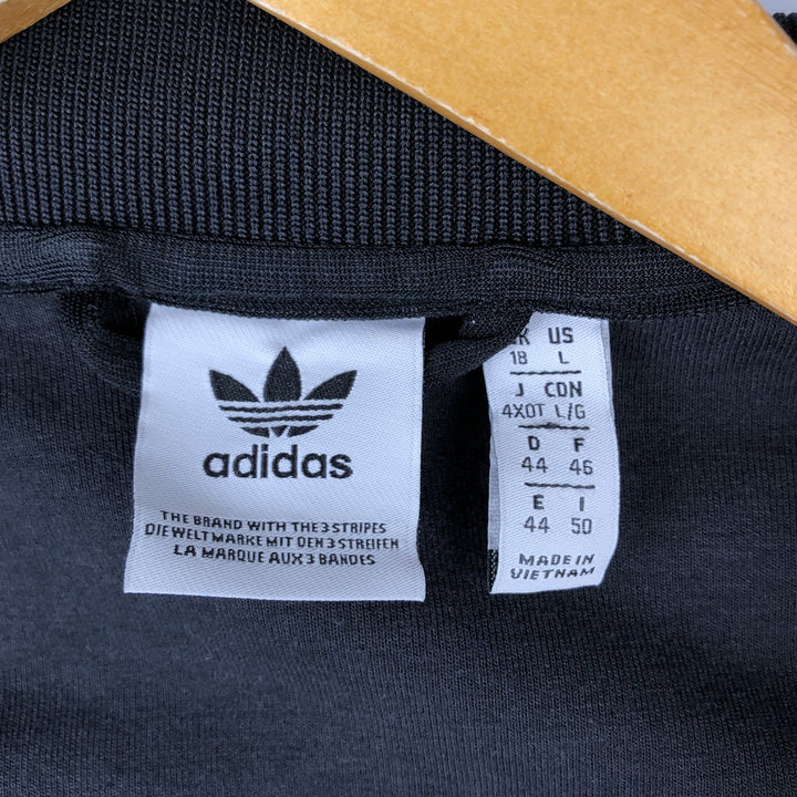adidas Originals Women's Track Jacket, Size L polyester black type Vintage Second Hand