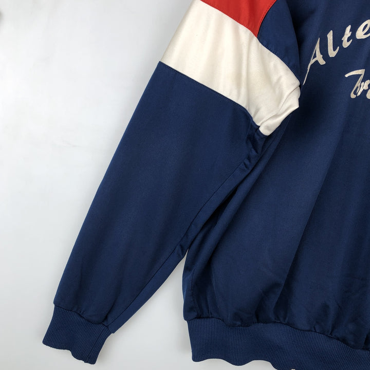 Vintage 80'S Puma Track Jacket, Men's Size L polyester Navy blue Vintage Second Hand