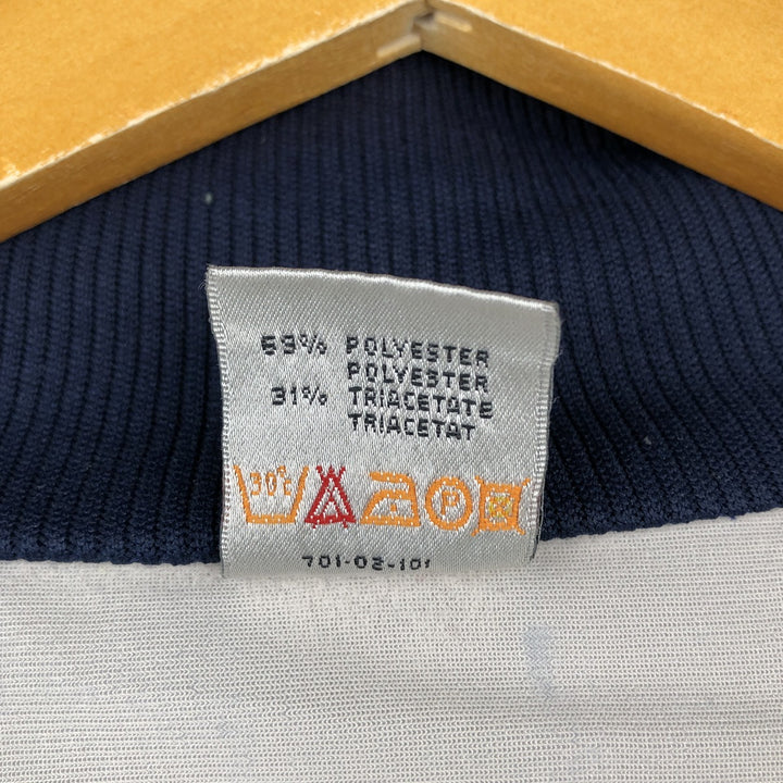 Vintage 80'S Puma Crazy Pattern Jersey Track Jacket, Men's Size XL polyester navy blue type Vintage Second Hand