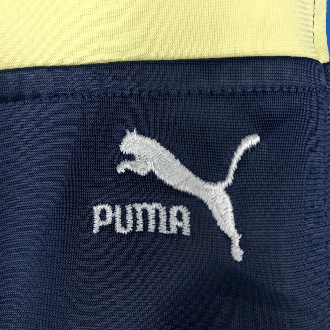 Vintage 80'S Puma Crazy Pattern Jersey Track Jacket, Men's Size XL polyester navy blue type Vintage Second Hand