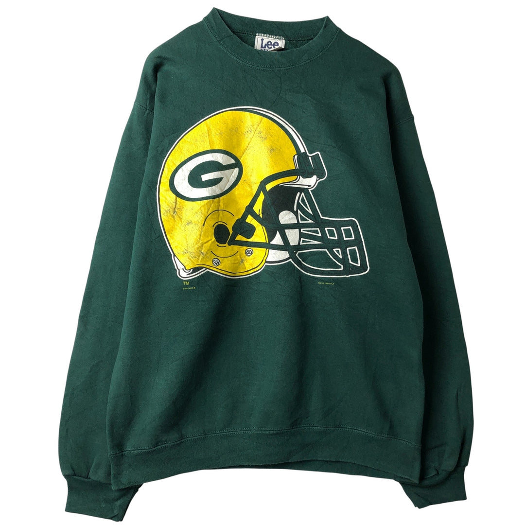 Vintage 1990'S Lee SPORT NFL Green Bay Packers sweatshirt, Made in USA, Men's Size Medium cotton Green type dark green Vintage Second Hand