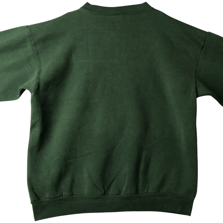 Vintage '90'S Logo Seven NFL Green Bay Packers logo sweatshirt, Made in USA, Men's Size Medium cotton dark green Vintage Second Hand