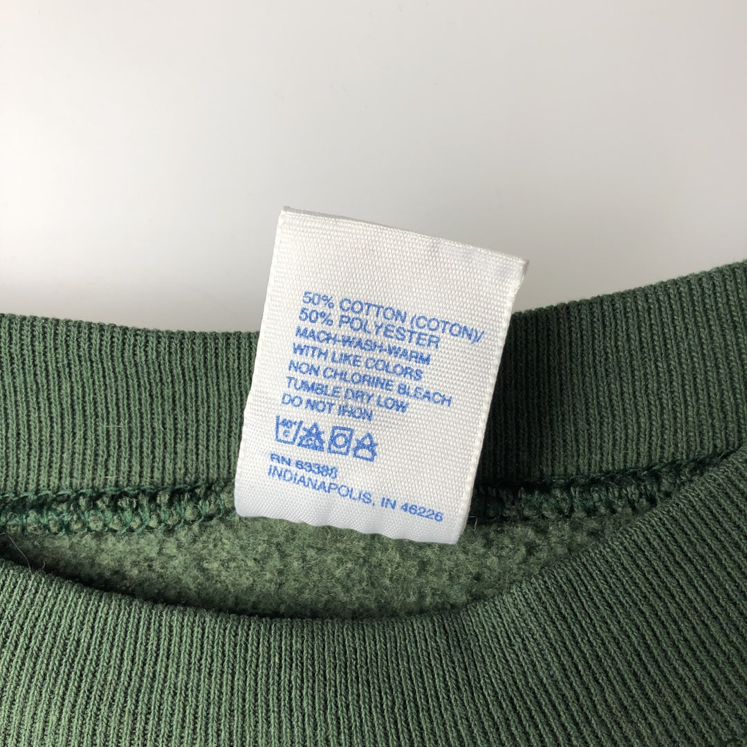 Vintage '90'S Logo Seven NFL Green Bay Packers logo sweatshirt, Made in USA, Men's Size Medium cotton dark green Vintage Second Hand