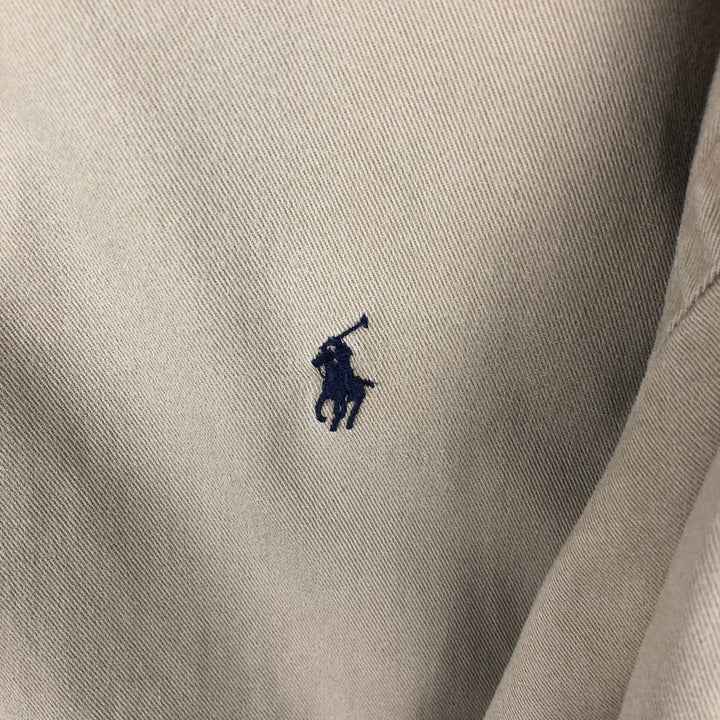 Ralph Lauren long sleeve button down shirt, men's XL size cotton Beige type Vintage Second Hand