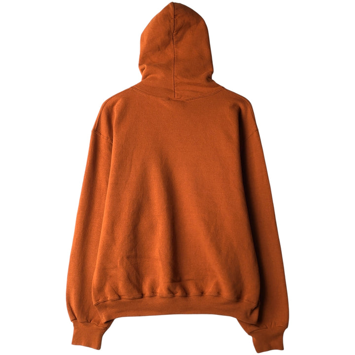 Russell College Sweatshirt Pullover Hoodie, Men's Size M cotton brown type Vintage Second Hand