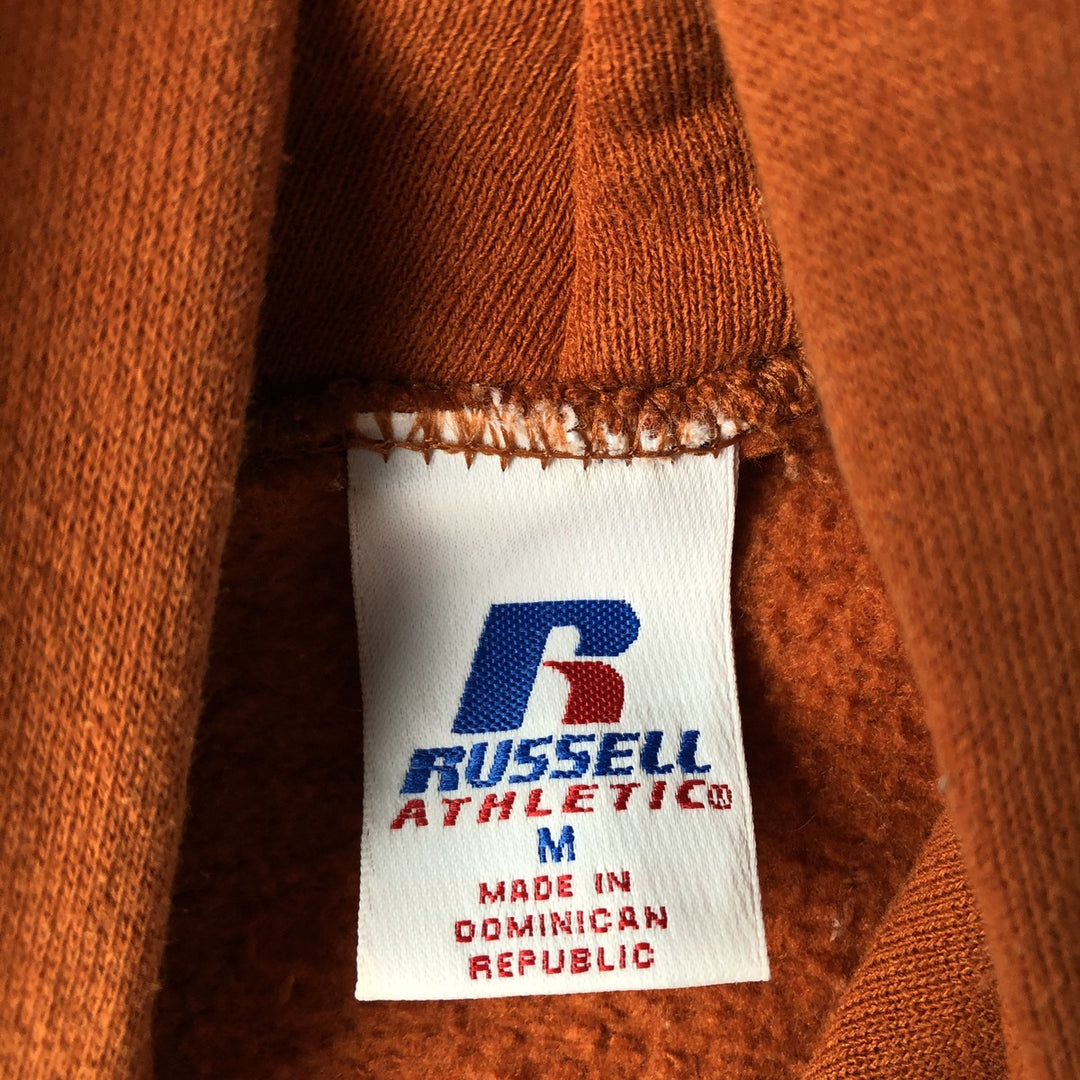 Russell College Sweatshirt Pullover Hoodie, Men's Size M cotton brown type Vintage Second Hand