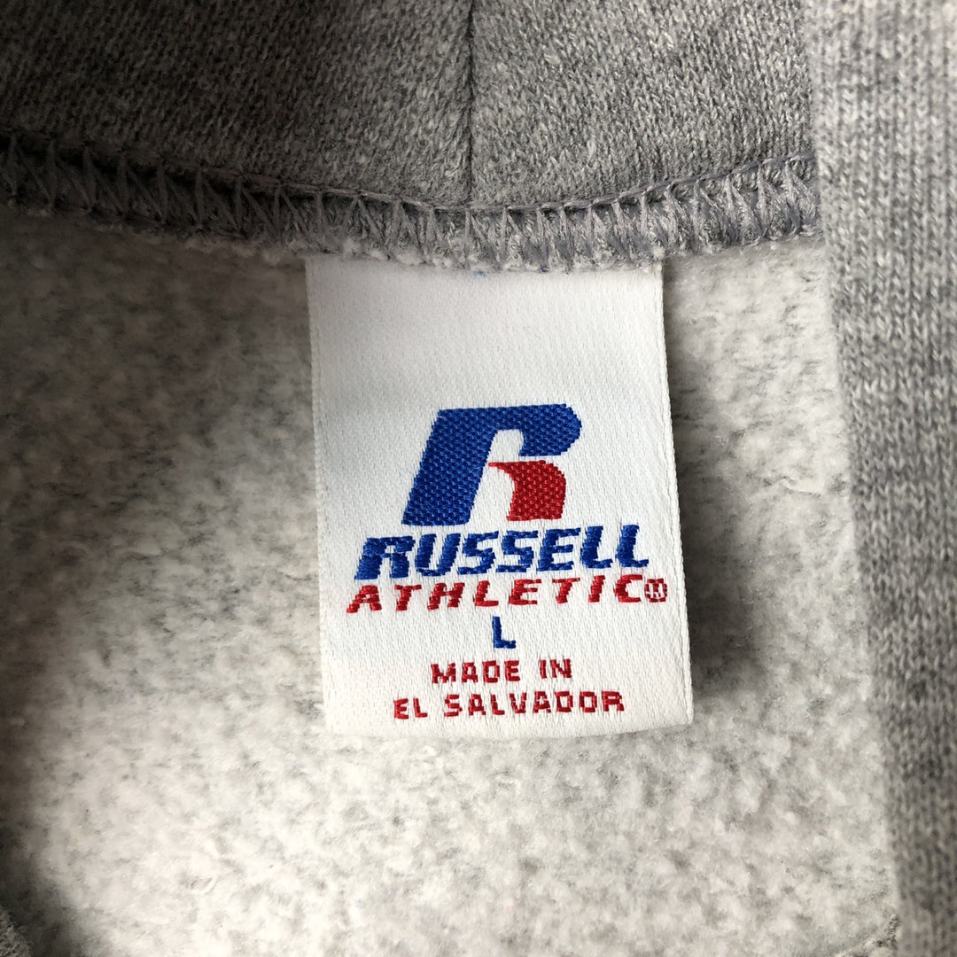 Russell College Sweatshirt Pullover Hoodie, Men's Size L polyester gray type Vintage Second Hand