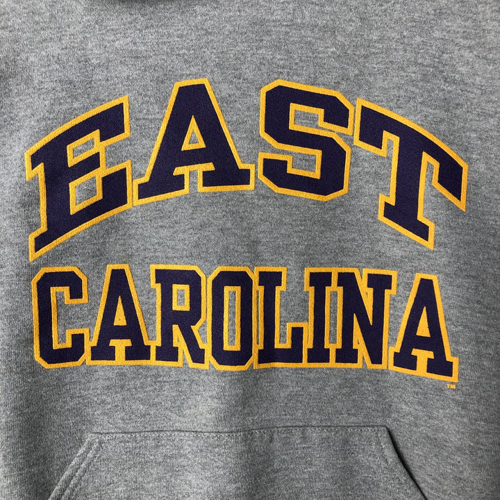 Russell College Sweatshirt Pullover Hoodie, Men's Size L polyester gray type Vintage Second Hand
