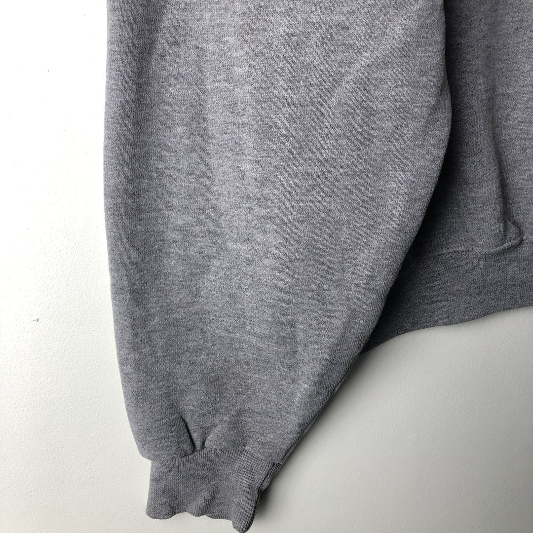 Russell College Sweatshirt Pullover Hoodie, Men's Size L polyester gray type Vintage Second Hand