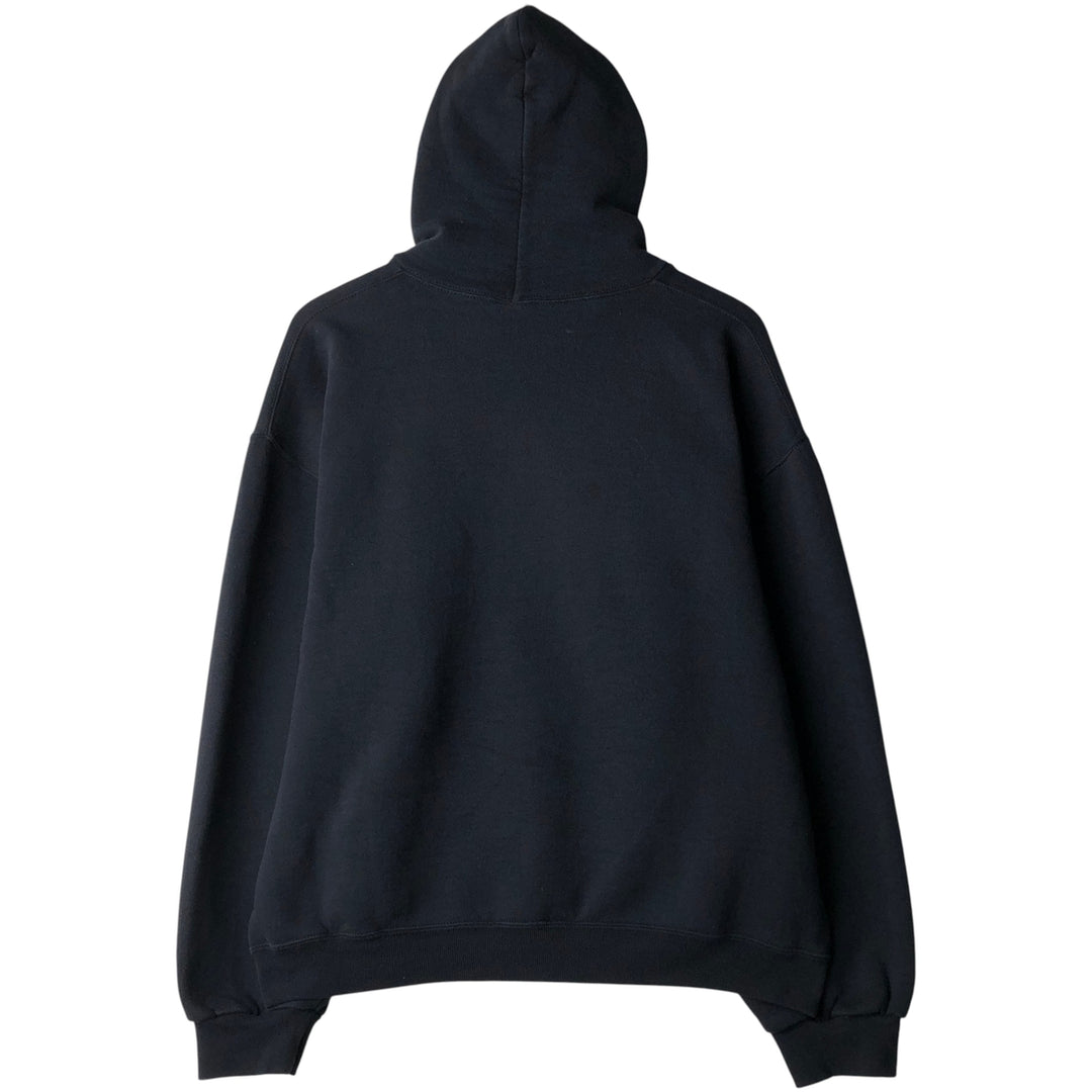 Russell College Sweatshirt Pullover Hoodie, Men's Size L cotton black type Vintage Second Hand
