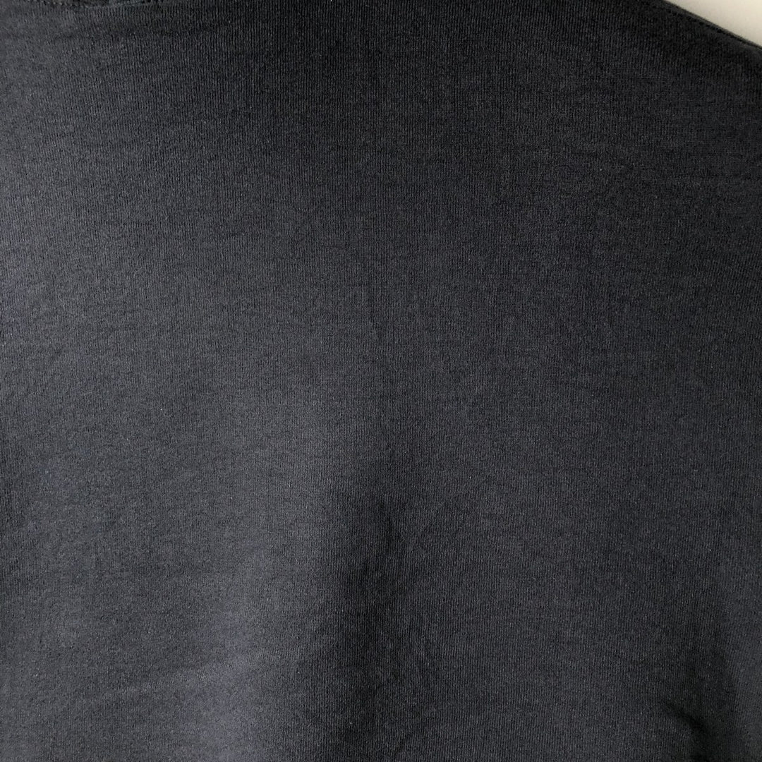 Russell College Sweatshirt Pullover Hoodie, Men's Size L cotton black type Vintage Second Hand