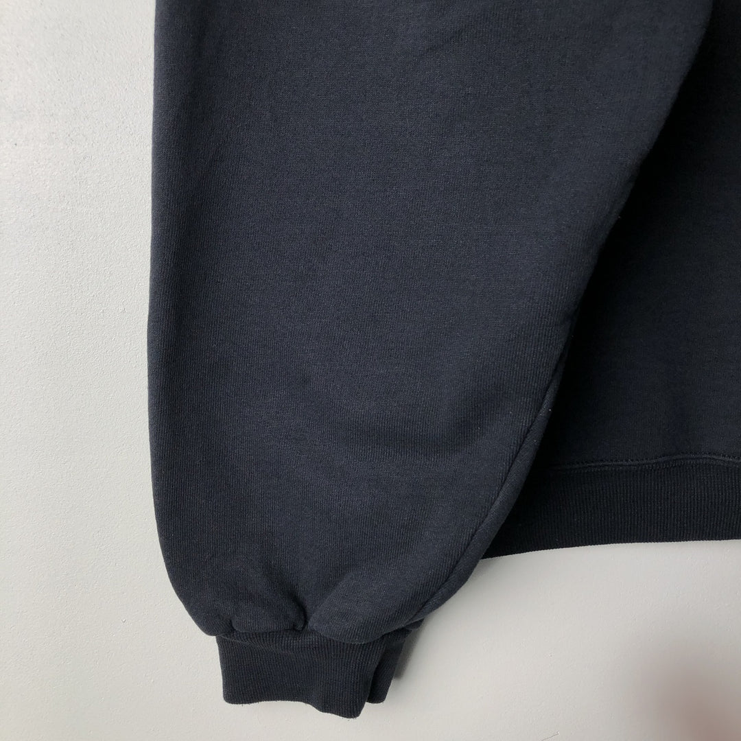 Russell College Sweatshirt Pullover Hoodie, Men's Size L cotton black type Vintage Second Hand