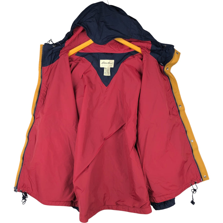 Eddie Bauer Mountain Parka Shell Jacket, Men's Size L Nylon navy blue type Vintage Second Hand
