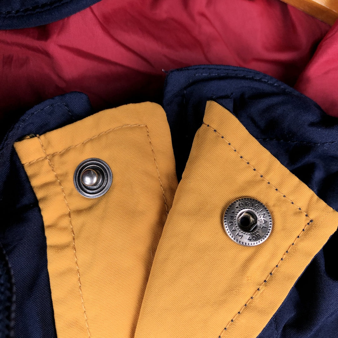 Eddie Bauer Mountain Parka Shell Jacket, Men's Size L Nylon navy blue type Vintage Second Hand