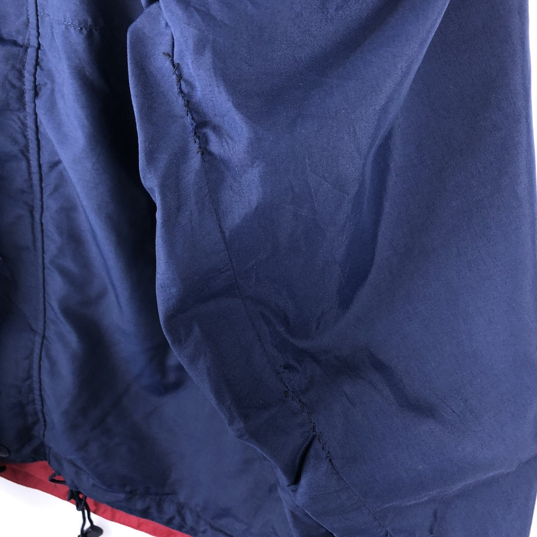Eddie Bauer Mountain Parka Shell Jacket, Men's Size L Nylon navy blue type Vintage Second Hand