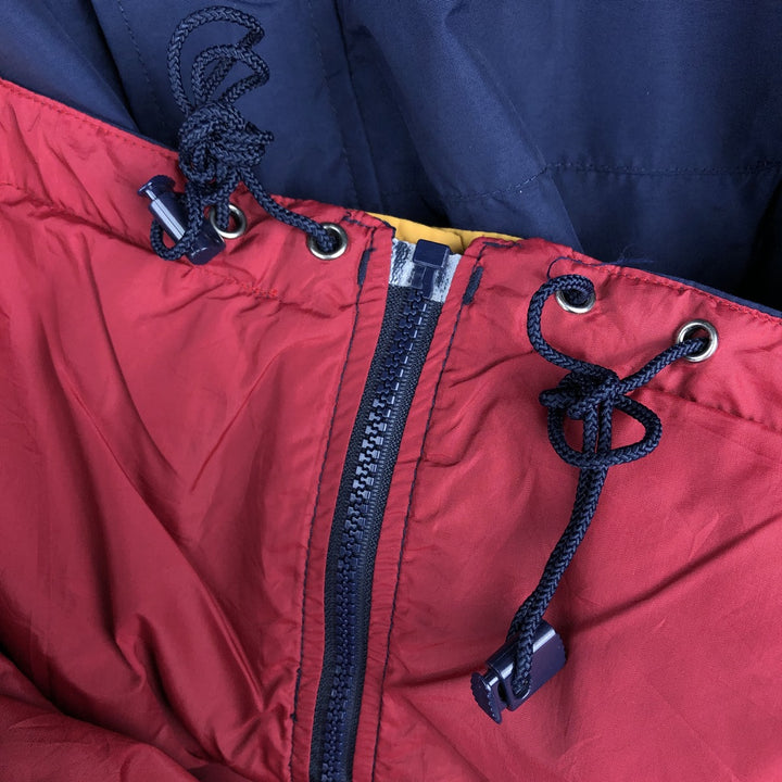 Eddie Bauer Mountain Parka Shell Jacket, Men's Size L Nylon navy blue type Vintage Second Hand
