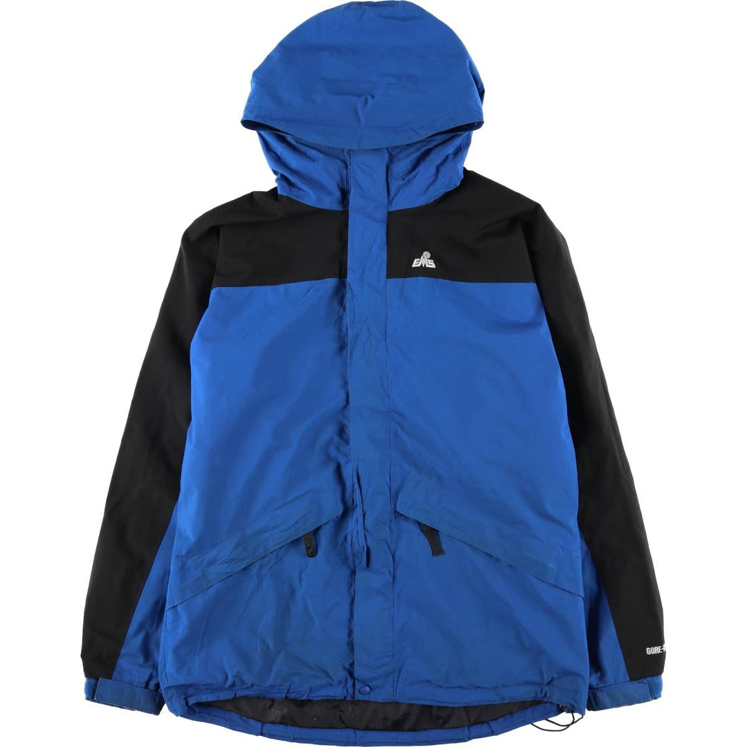 EMS GORE-TEX Mountain Parka Shell Jacket, Men's Size L polyester blue type Vintage Second Hand