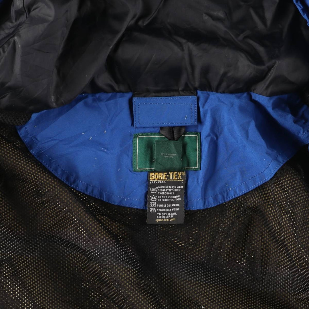 EMS GORE-TEX Mountain Parka Shell Jacket, Men's Size L polyester blue type Vintage Second Hand