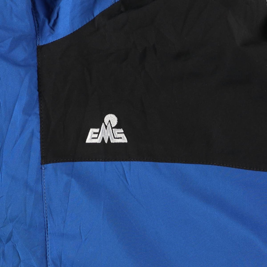 EMS GORE-TEX Mountain Parka Shell Jacket, Men's Size L polyester blue type Vintage Second Hand