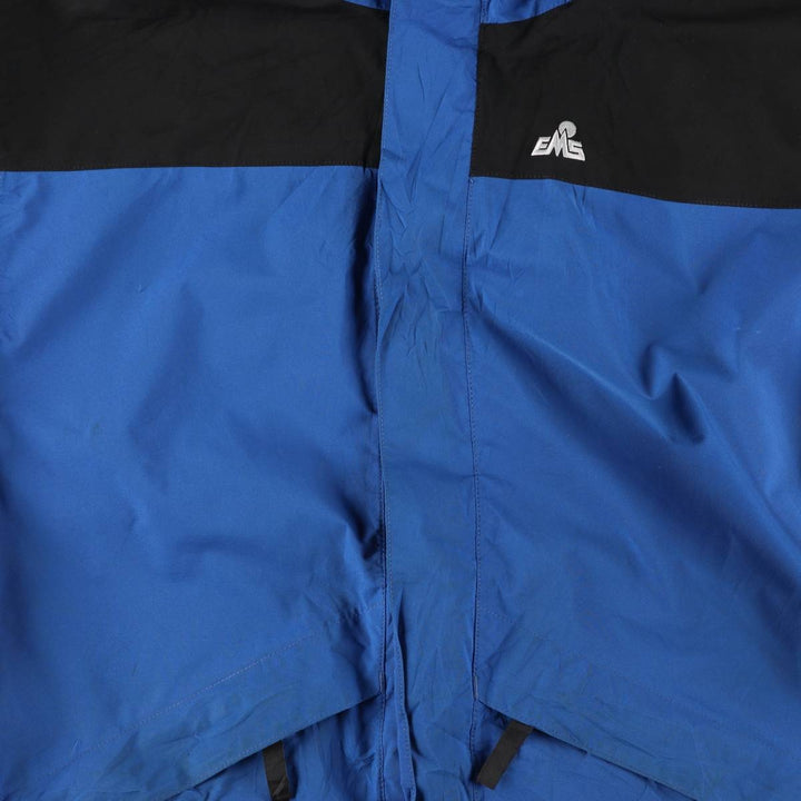 EMS GORE-TEX Mountain Parka Shell Jacket, Men's Size L polyester blue type Vintage Second Hand