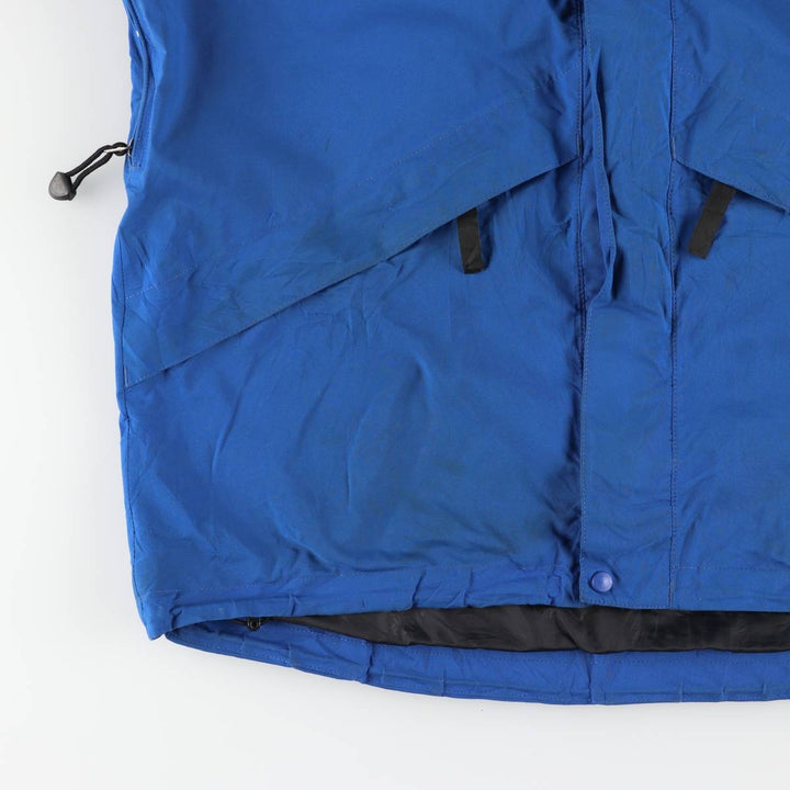 EMS GORE-TEX Mountain Parka Shell Jacket, Men's Size L polyester blue type Vintage Second Hand