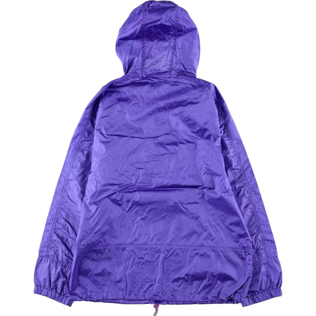 Vintage 80s-90'S Eddie Bauer Ripstop Anorak Parka with Black Tag, Made in USA, Men's Size Medium Nylon Purple type blue-purple Vintage Second Hand