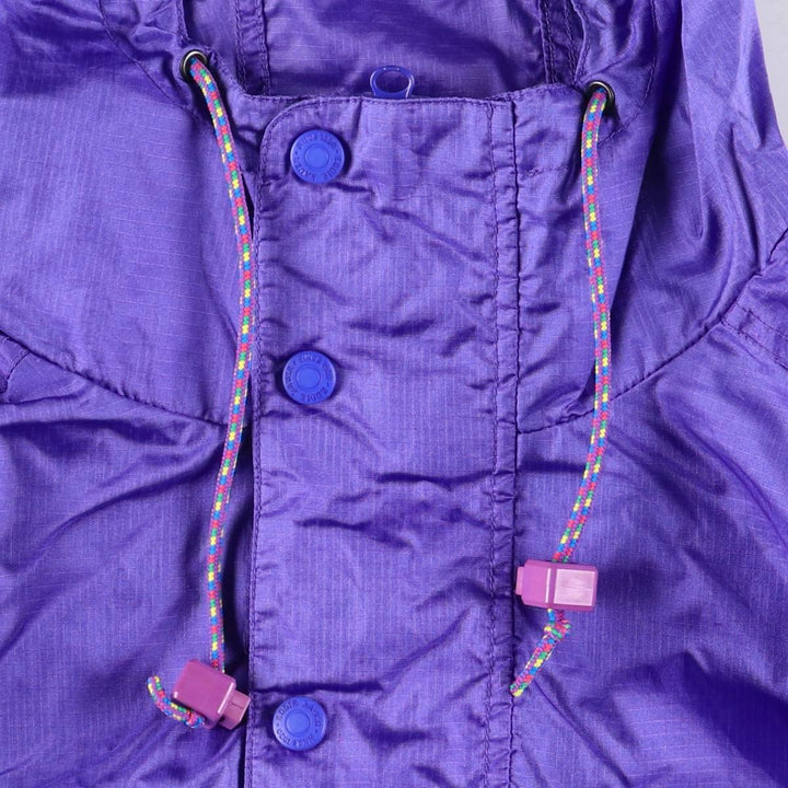 Vintage 80s-90'S Eddie Bauer Ripstop Anorak Parka with Black Tag, Made in USA, Men's Size Medium Nylon Purple type blue-purple Vintage Second Hand