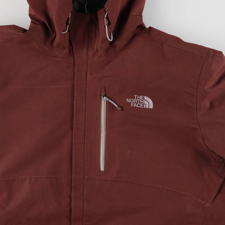 The North Face Mountain Parka Shell Jacket, Men's XL polyester red type Vintage Second Hand