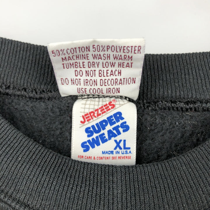 80s-90'S Jerseys Hard Rock Cafe Advertising Sweatshirt, Made in USA, Men's Size XL cotton black type Vintage Second Hand