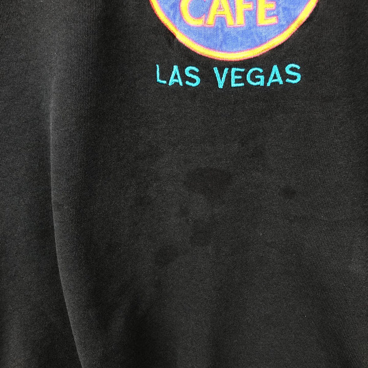 80s-90'S Jerseys Hard Rock Cafe Advertising Sweatshirt, Made in USA, Men's Size XL cotton black type Vintage Second Hand