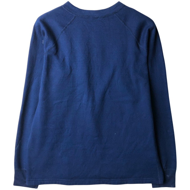 80s-90'S Patagonia Capilene Henley Fleece Top, Made in USA, Men's Size M polyester navy blue type Vintage Second Hand