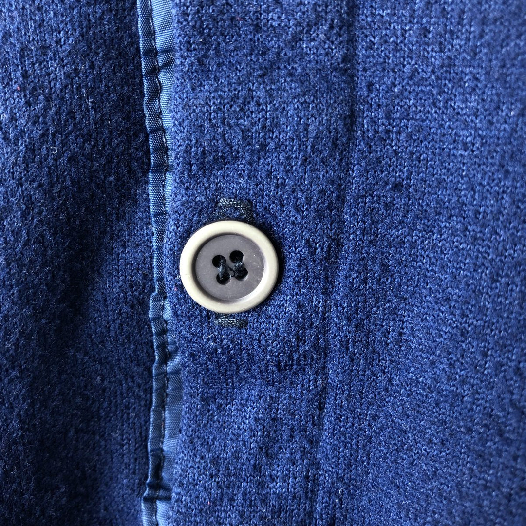 80s-90'S Patagonia Capilene Henley Fleece Top, Made in USA, Men's Size M polyester navy blue type Vintage Second Hand