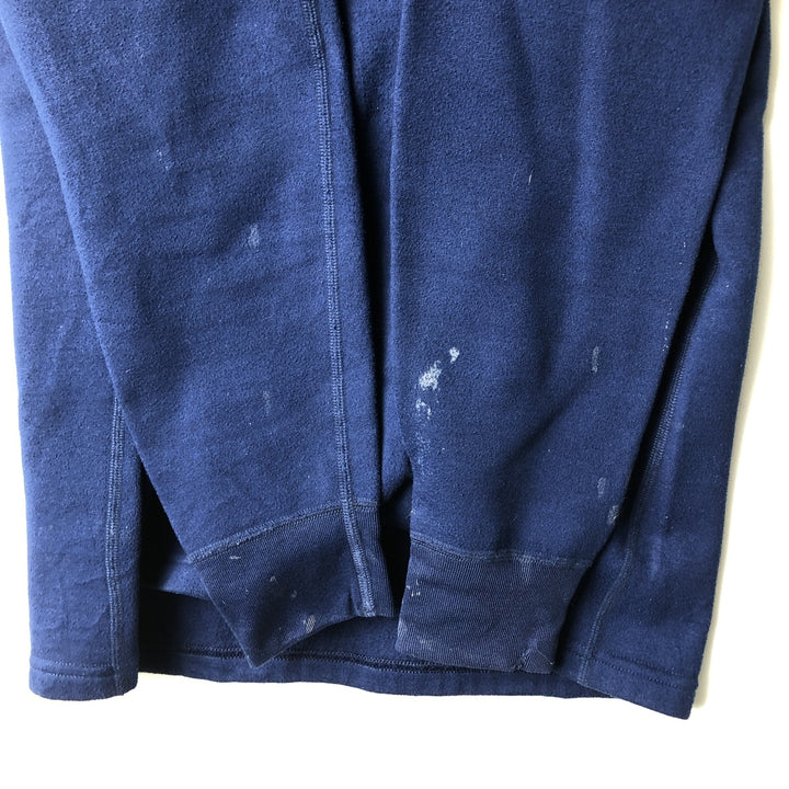 80s-90'S Patagonia Capilene Henley Fleece Top, Made in USA, Men's Size M polyester navy blue type Vintage Second Hand