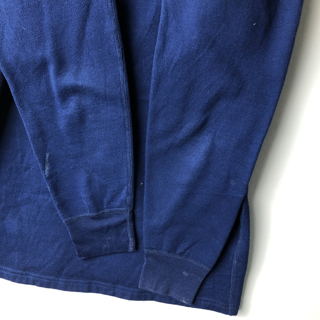 80s-90'S Patagonia Capilene Henley Fleece Top, Made in USA, Men's Size M polyester navy blue type Vintage Second Hand