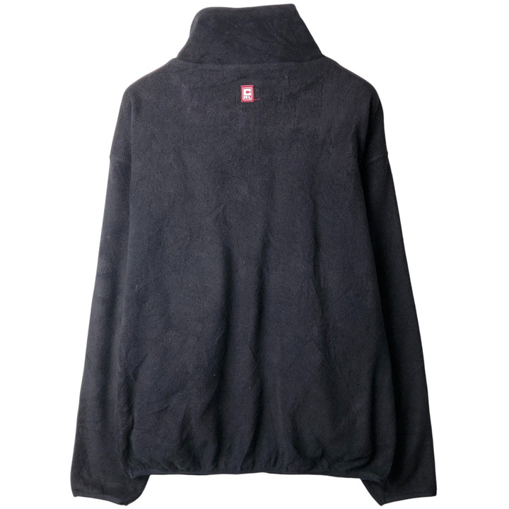 Ralph Lauren Chaps Half-Zip Fleece Pullover, Men's XL polyester black type Vintage Second Hand