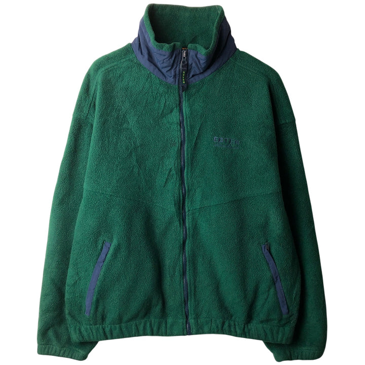 Vintage 90'S Eddie Bauer EBTEK fleece jacket, made in the USA, size M. polyester green type Vintage Second Hand