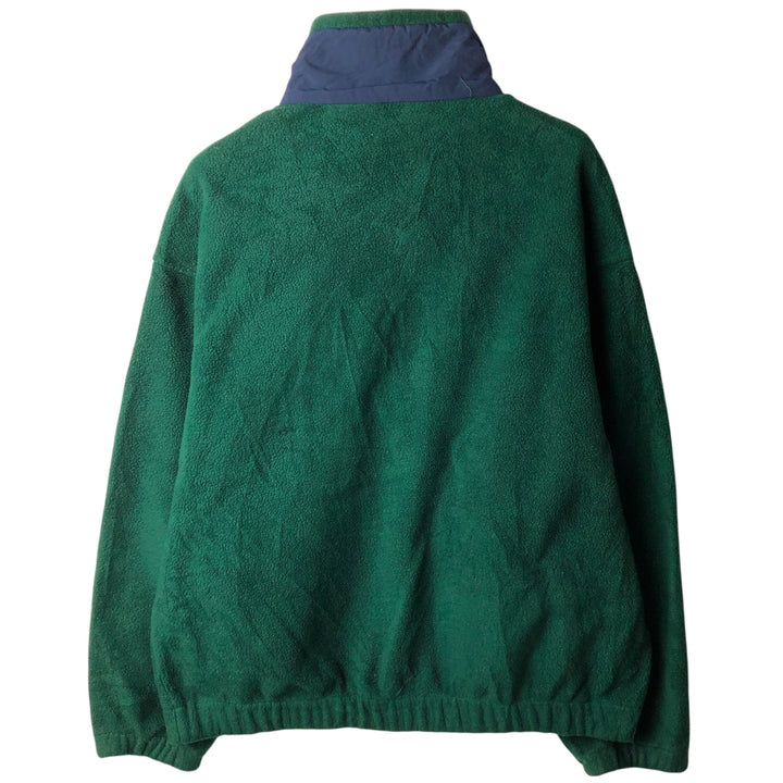 Vintage 90'S Eddie Bauer EBTEK fleece jacket, made in the USA, size M. polyester green type Vintage Second Hand