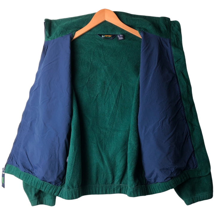 Vintage 90'S Eddie Bauer EBTEK fleece jacket, made in the USA, size M. polyester green type Vintage Second Hand