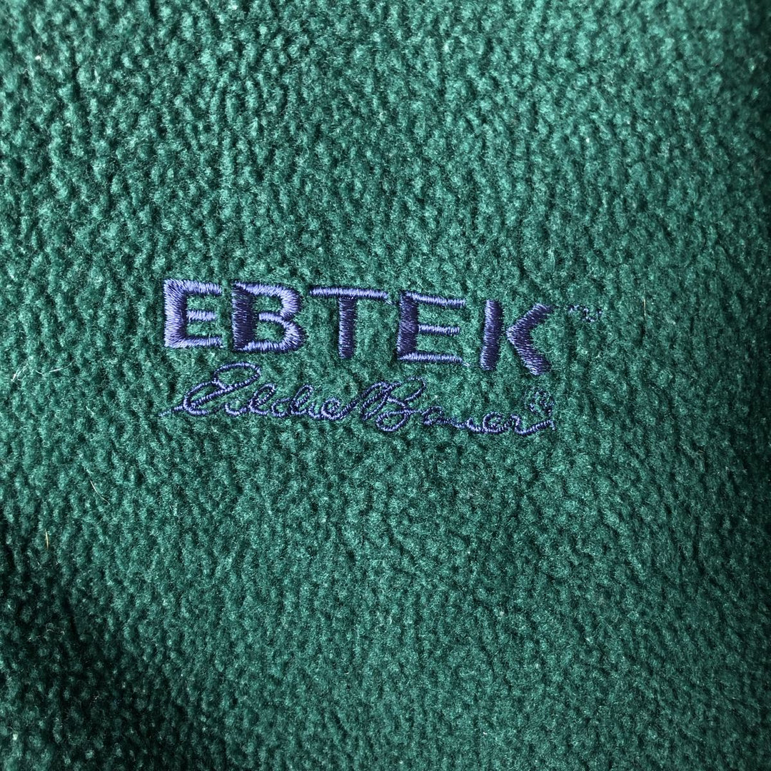 Vintage 90'S Eddie Bauer EBTEK fleece jacket, made in the USA, size M. polyester green type Vintage Second Hand