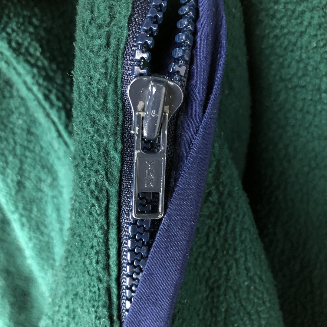 Vintage 90'S Eddie Bauer EBTEK fleece jacket, made in the USA, size M. polyester green type Vintage Second Hand