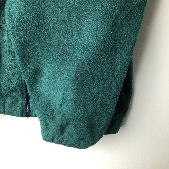 Vintage 90'S Eddie Bauer EBTEK fleece jacket, made in the USA, size M. polyester green type Vintage Second Hand