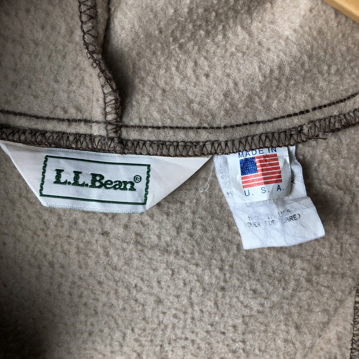 LLBean Realtree Camo Fleece Full-Zip Hoodie, Made in USA, Men's Size L, Vintage unclear brown type Vintage Second Hand