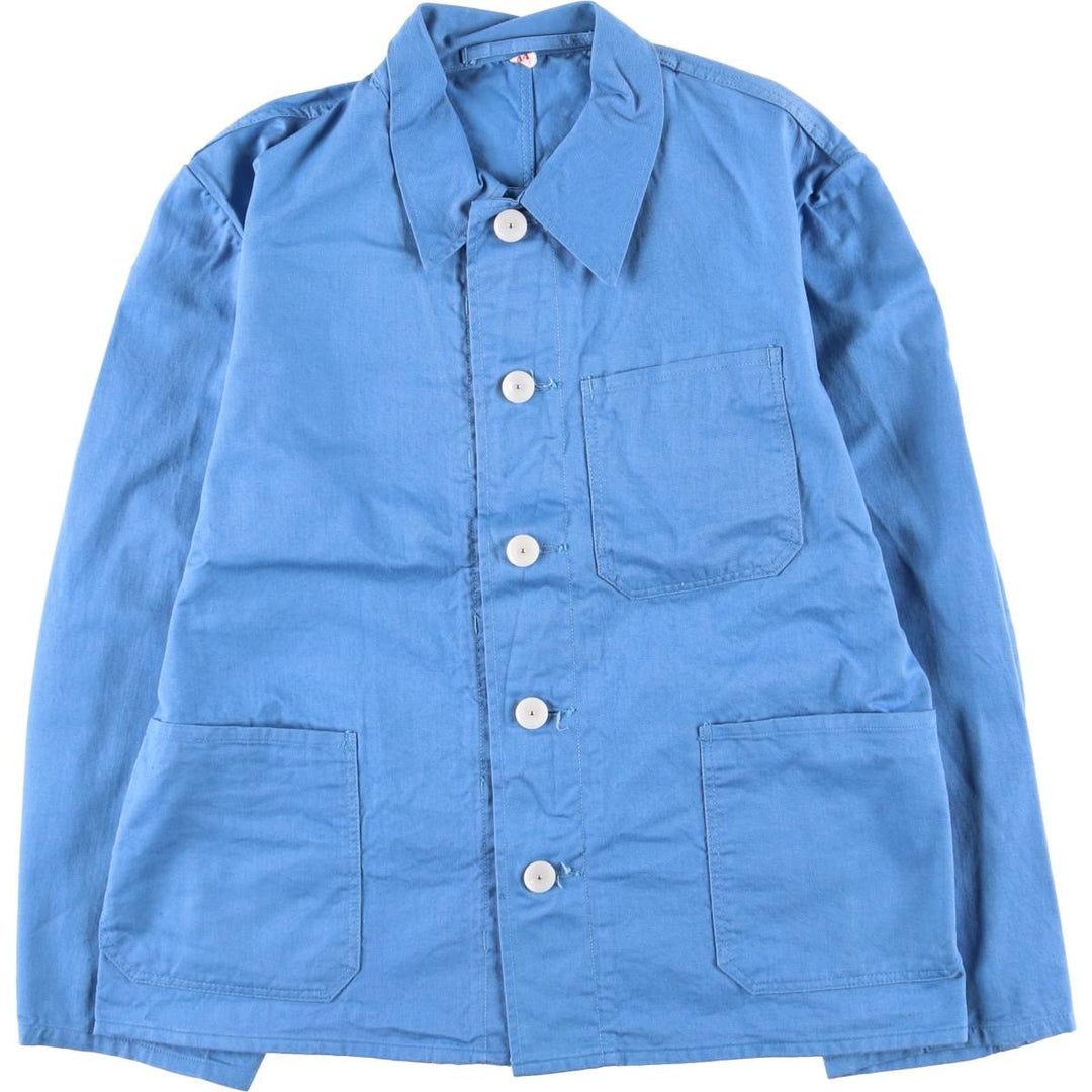 Vintage German Army Hospital Jacket, Men's Size L unclear blue type Vintage Second Hand