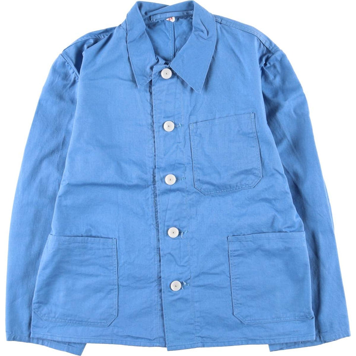 Vintage German Army Hospital Jacket, Men's Size L unclear blue type Vintage Second Hand