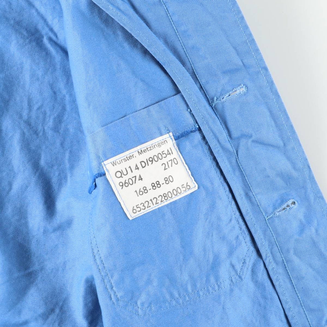 Vintage German Army Hospital Jacket, Men's Size L unclear blue type Vintage Second Hand