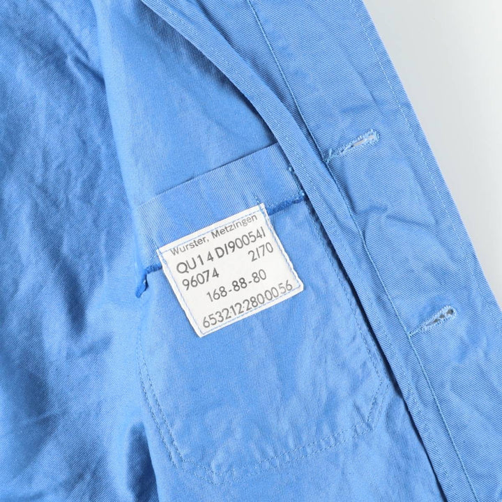 Vintage German Army Hospital Jacket, Men's Size L unclear blue type Vintage Second Hand