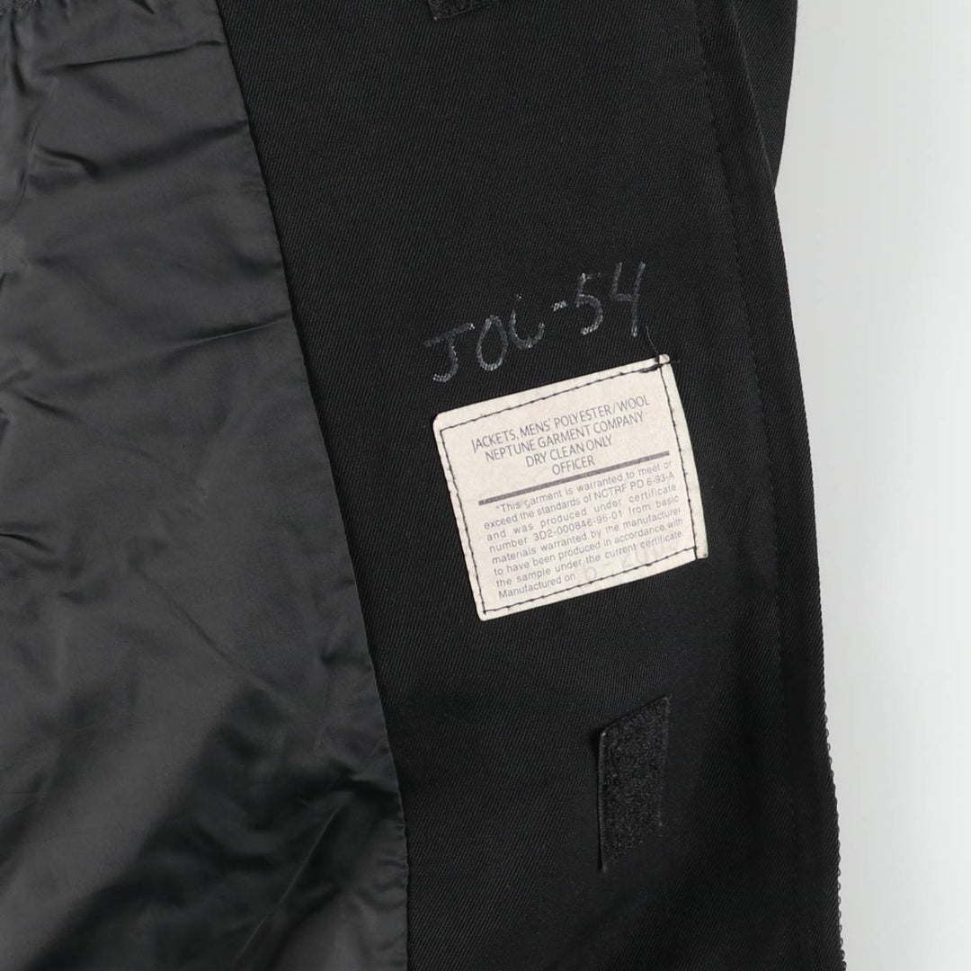 Military Officer Jacket Men's XXL polyester black type Vintage Second Hand