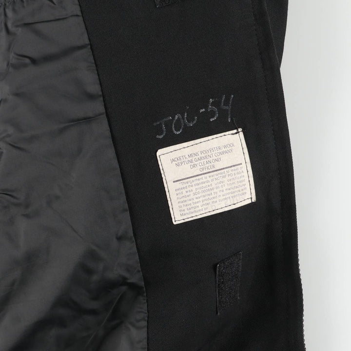 Military Officer Jacket Men's XXL polyester black type Vintage Second Hand